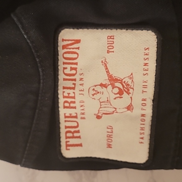 TRUE RELIGION LOGO BUCKET HAT BLACK ONE SIZE - Picture 7 of 9